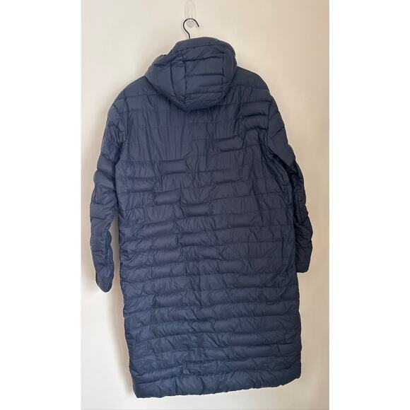 Patagonia Women's Recycled Down Sweater Parka Coat in Blue, Size Large - Picture 7 of 9